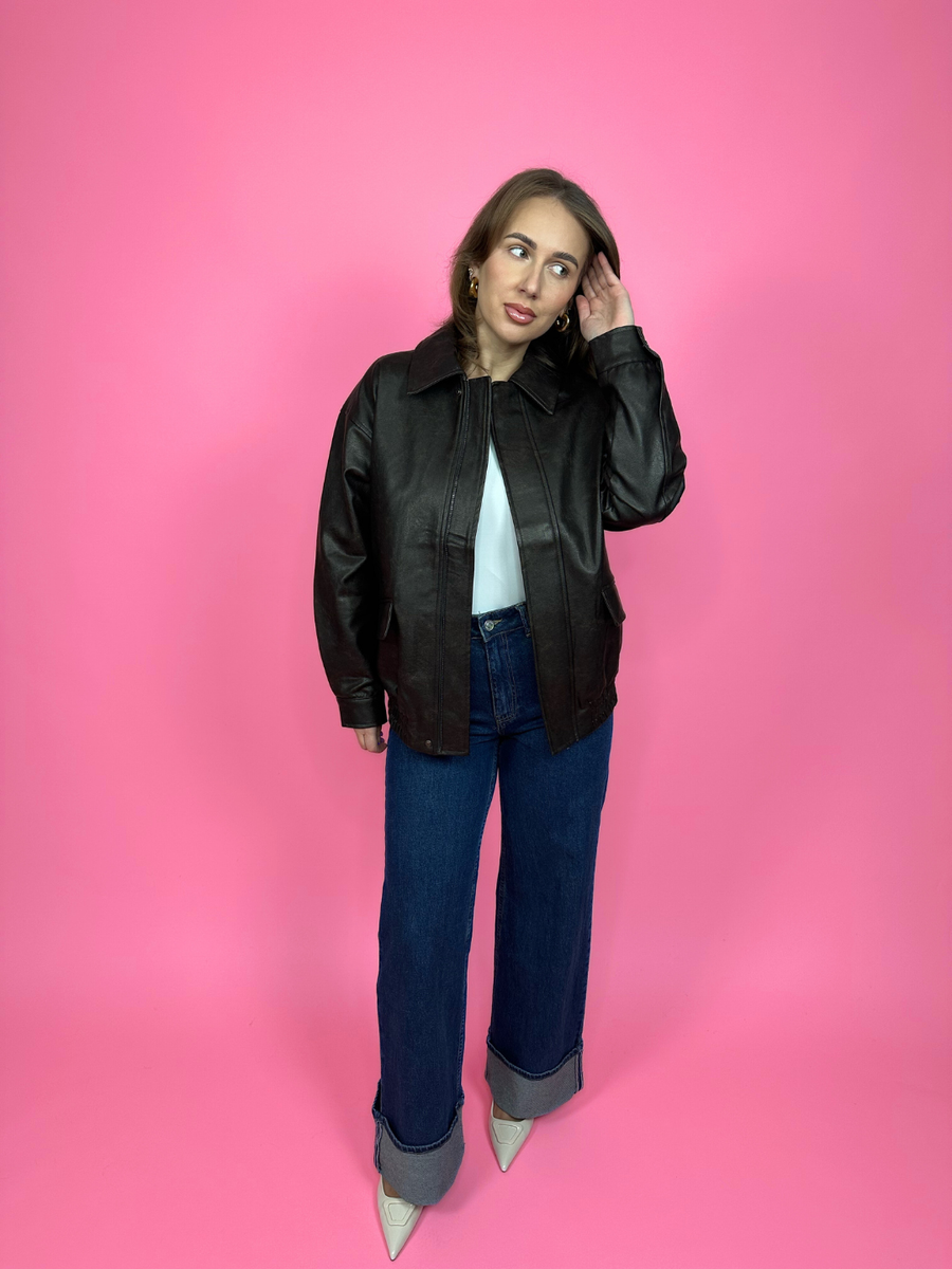 Faux Leather Jacket